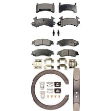 Charger l&#39;image dans la galerie, Front Rear Ceramic Brake Pads And Parking Shoes Kit For Chevrolet S10 GMC Sonoma