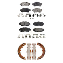 Charger l&#39;image dans la galerie, Front Rear Ceramic Brake Pads And Parking Shoes Kit For 2004-2010 Toyota Sienna