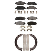 Charger l&#39;image dans la galerie, Front Rear Ceramic Brake Pads And Parking Shoes Kit For Cadillac XTS