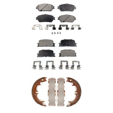 Charger l&#39;image dans la galerie, Front Rear Ceramic Brake Pads And Parking Shoes Kit For Toyota Camry Lexus ES330