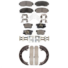 Charger l&#39;image dans la galerie, Front Rear Ceramic Brake Pads And Parking Shoes Kit For 2012-2016 Honda CR-V AWD