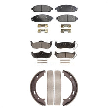 Charger l&#39;image dans la galerie, Front Rear Ceramic Brake Pads Parking Shoe Kit For Jeep Grand Cherokee Commander