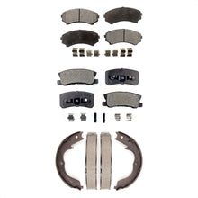 Charger l&#39;image dans la galerie, Front Rear Ceramic Brake Pads Parking Shoe Kit For 2010-2011 Mitsubishi Endeavor