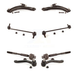 Front Control Arm Ball Joint Assembly Tie Rod End Link Kit (8Pc) For Nissan Rogue Select KTR-104576