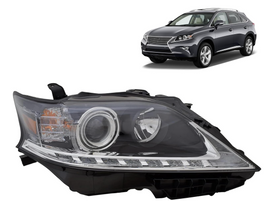 2013, 2013-2015 Lexus RX350/450h, 2014, 2015, 81110-0E150, halogen, head lamp, LEXUS, LX2503156, passenger side, RX350/450h