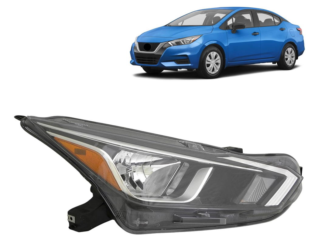 2020, 2020-2022 Nissan Versa, 2021, 2022, 26010-5EE0A, halogen, head lamp, NI2503273, NISSAN, passenger side, VERSA