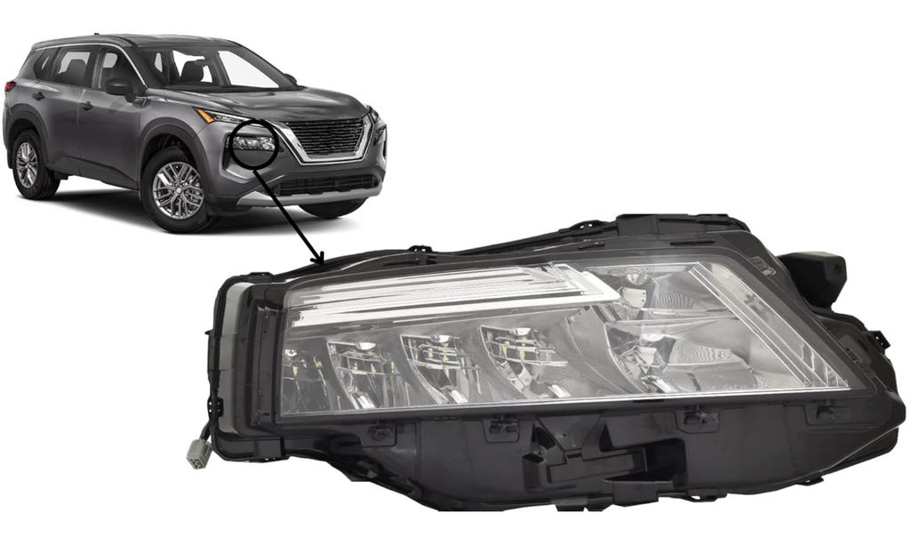 2021, 2021-2023 Nissan Rogue, 2022, 2023, 260106RR0A, head lamp, NI2503284, NISSAN, passenger side, ROGUE