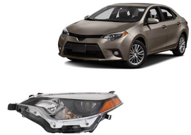 2014, 2014-2016 Toyota Corolla, 2015, 2016, 81150-02E60, Corolla, driver side, headlamp, LED, TO2502216, TOYOTA