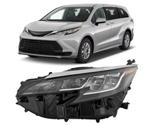 Load image into Gallery viewer, 2021, 2021-2023 Toyota Sienna, 2022, 2023, 81150-08100, driver side, headlight, SIENNA, TO2502306, TOYOTA