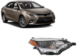 2014, 2014-2016 Toyota Corolla, 2015, 2016, 81110-02E60, Corolla, headlamp, LED, passenger side, TO2503216, TOYOTA