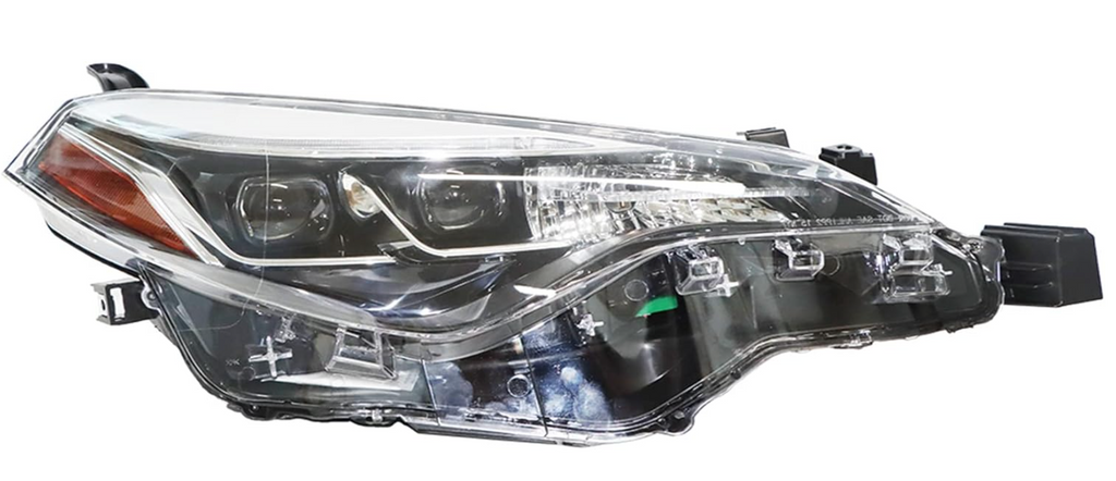 2018-2021 Toyota Tundra head light with led drl with smoked chrome accent passenger side RH