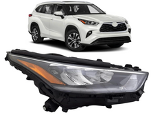 Charger l&#39;image dans la galerie, 2020, 2020-2021 Toyota Highlander, 2021, 81110-0E460, headlamp, HIGHLANDER, passenger side, TO2503293, TOYOTA