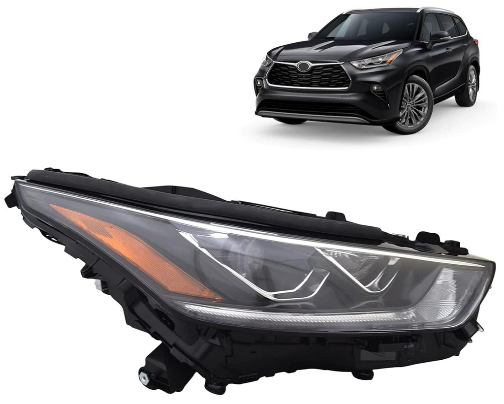 2020, 2020-2021 Toyota Highlander, 2021, 81110-0E530, headlamp, HIGHLANDER, passenger side, TO2503294, TOYOTA