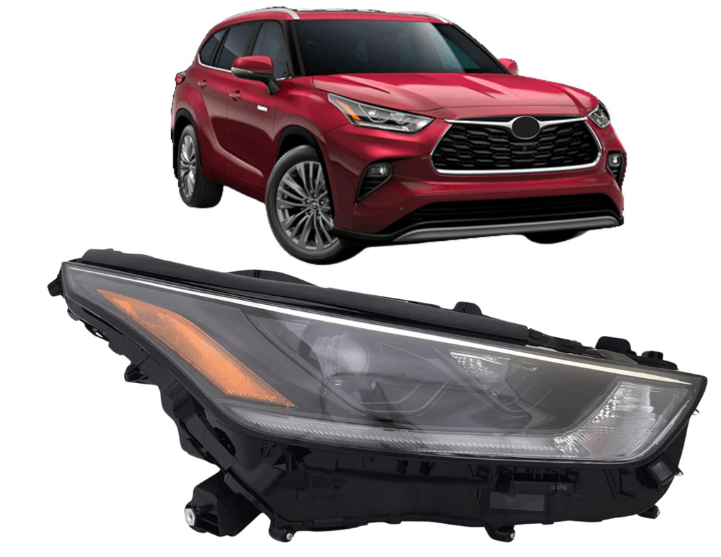 2020, 2020-2021 Toyota Highlander, 2021, 81110-0E420, headlamp, HIGHLANDER, passenger side, TO2503302, TOYOTA