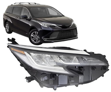 Charger l&#39;image dans la galerie, 2021, 2021-2023 Toyota Sienna, 2022, 2023, 81110-08120, day light, headlight, passenger side, SIENNA, TO2503307, TOYOTA