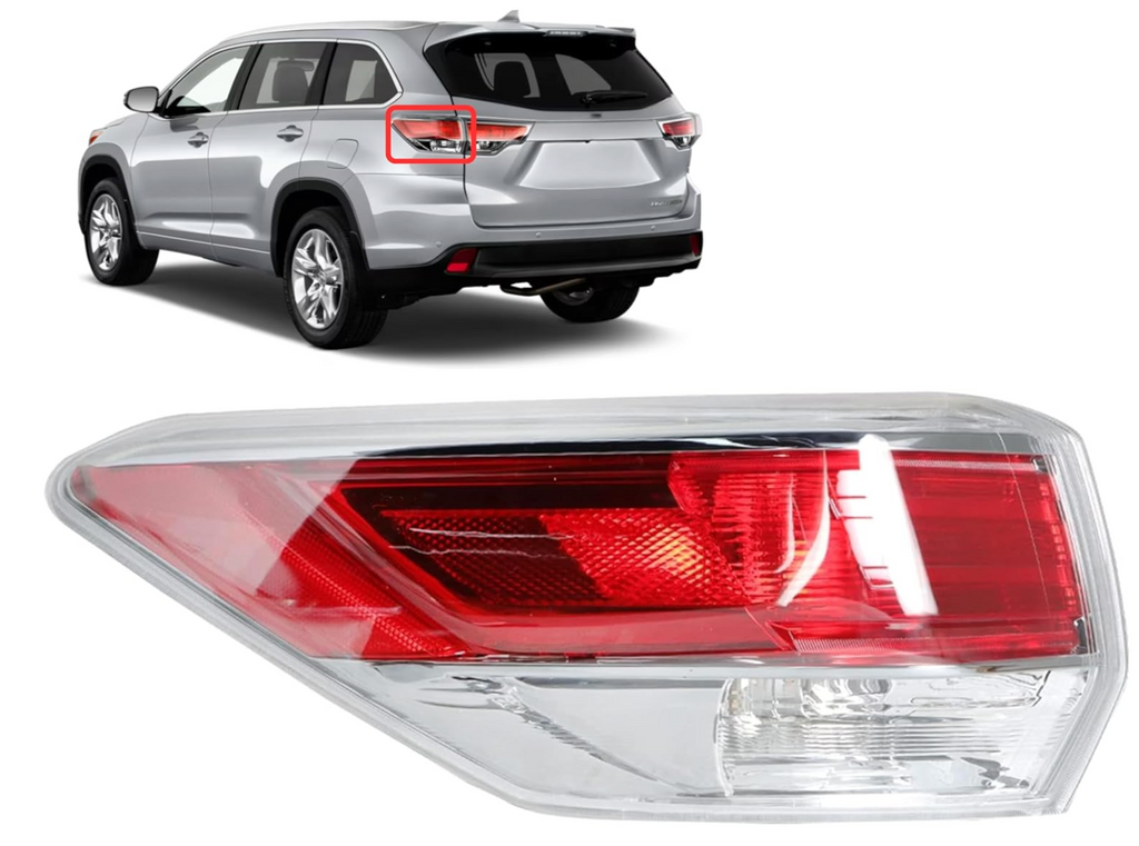 Tail Light For 2014-2016 Toyota Highlander – Driver Side Inner Liftgate Mounted (SEBLAFF Tail Light For 2014-2016 Toyota Highlander – Driver Side Inner Liftgate Mounted (SEBLAFF