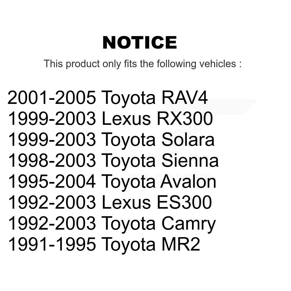 Wheel Bearing 70-510006 For Toyota Camry RAV4 Sienna Lexus ES300 RX300 Solara Avalon MR2