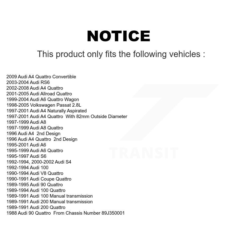 Wheel Bearing 70-510019 For Audi A4 Quattro Volkswagen Passat A6 S4 Allroad RS6 Coupe S6 90 A8 100