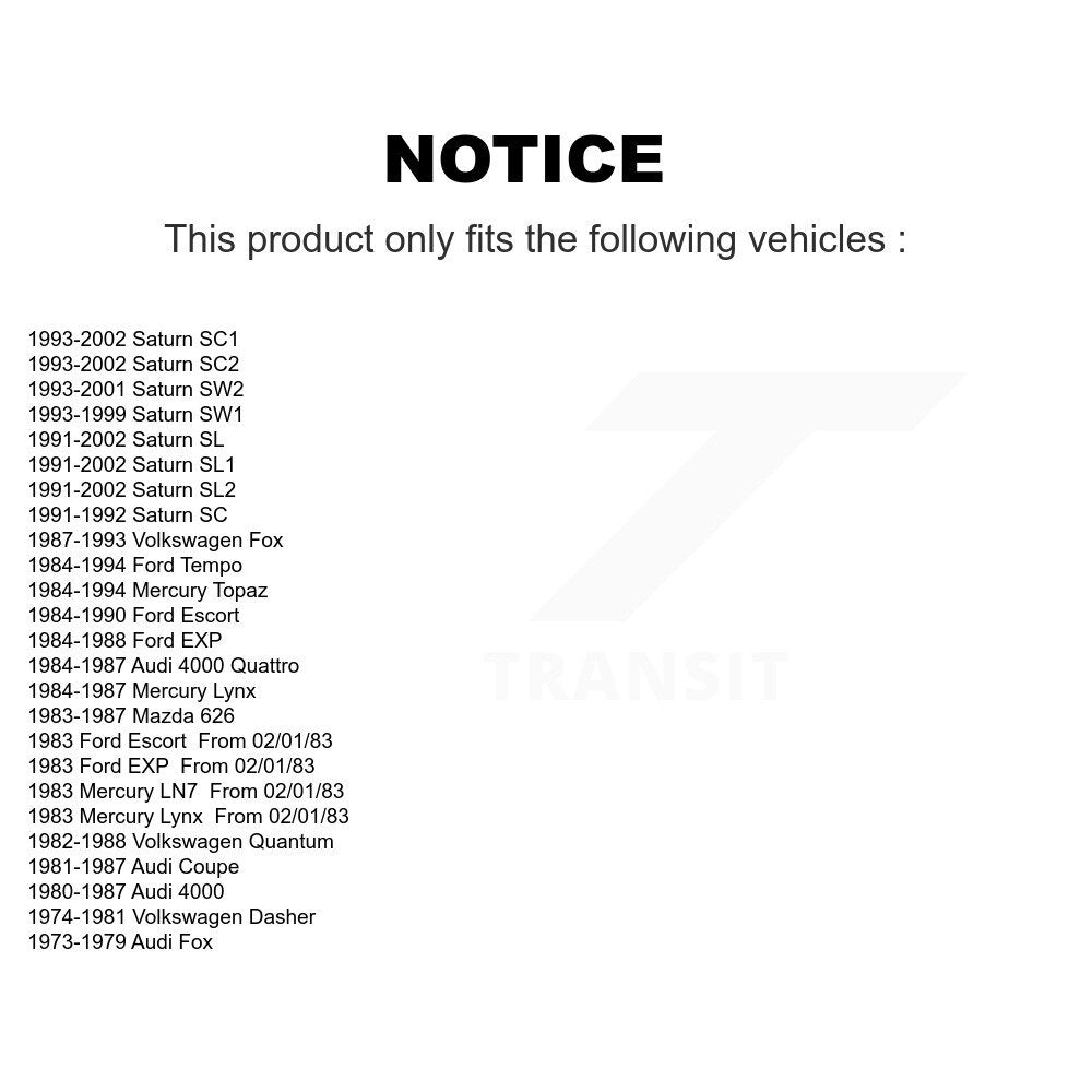 Front Wheel Bearing 70-510024 For Saturn SL1 SC1 SL2 Ford Tempo SC2 Mercury Topaz SL SW2 SW1 Audi SC