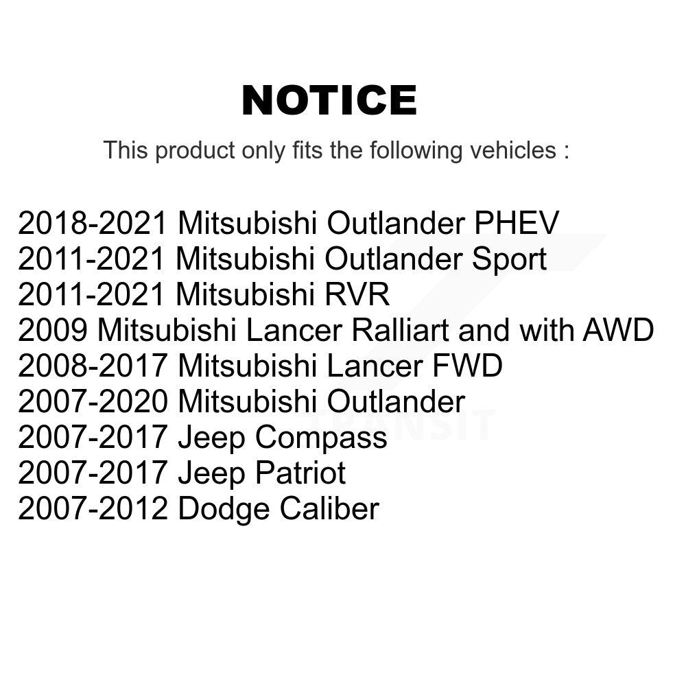 Front Wheel Bearing 70-510090 For Mitsubishi Jeep Outlander RVR Lancer Patriot Compass Dodge Caliber