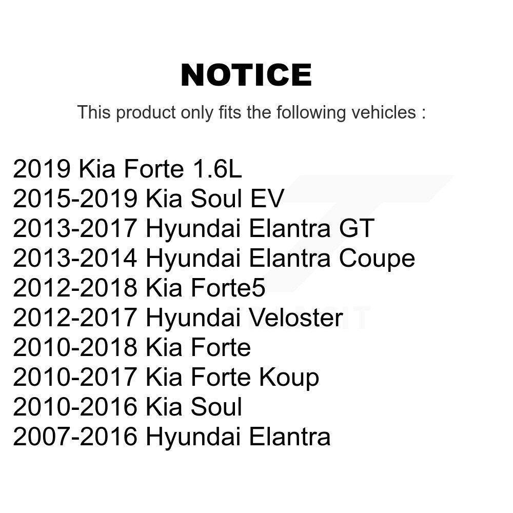 Front Wheel Bearing 70-510093 For Hyundai Elantra Kia Forte Soul GT Veloster Forte5 Koup Coupe EV