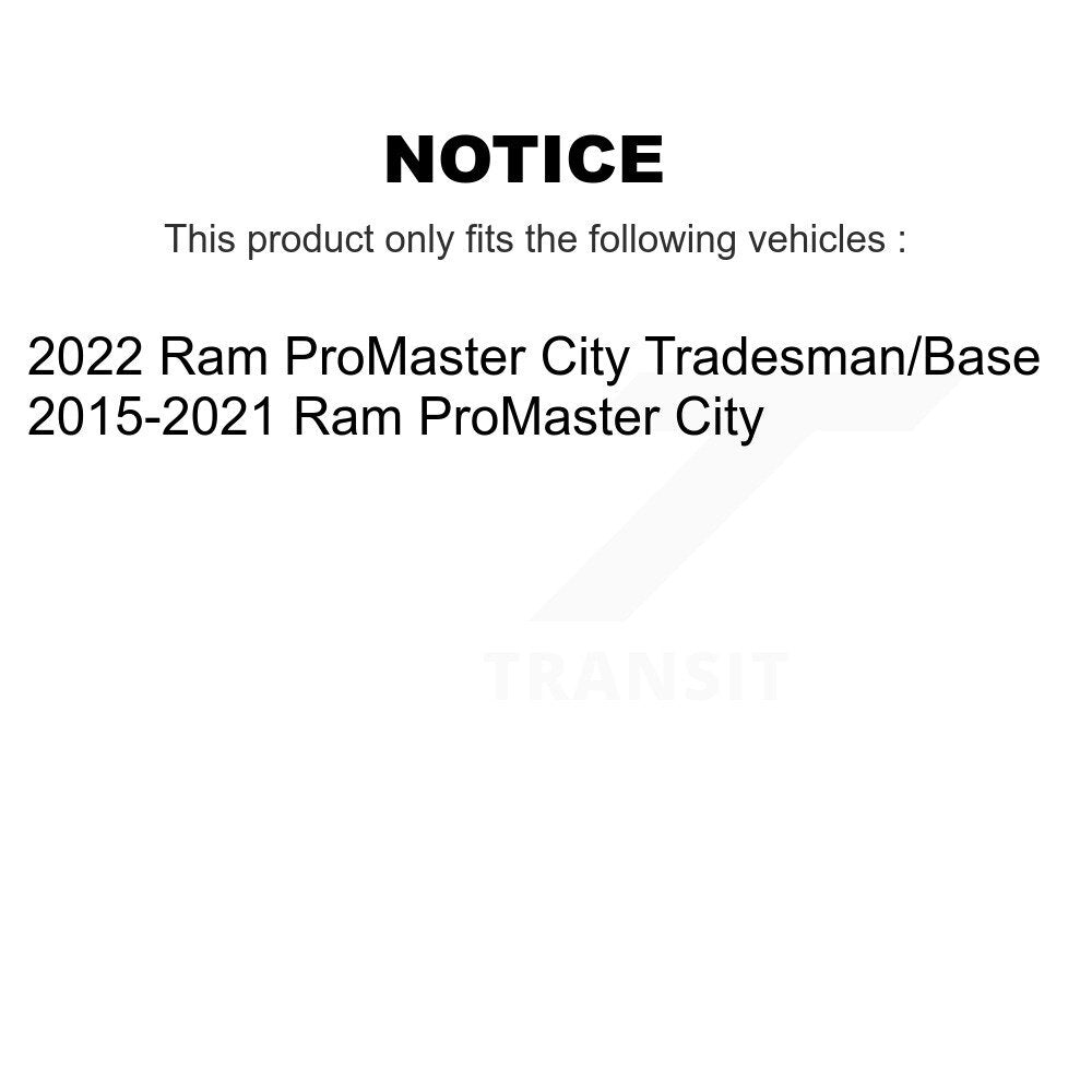 Front Wheel Bearing 70-510123 For Ram ProMaster City