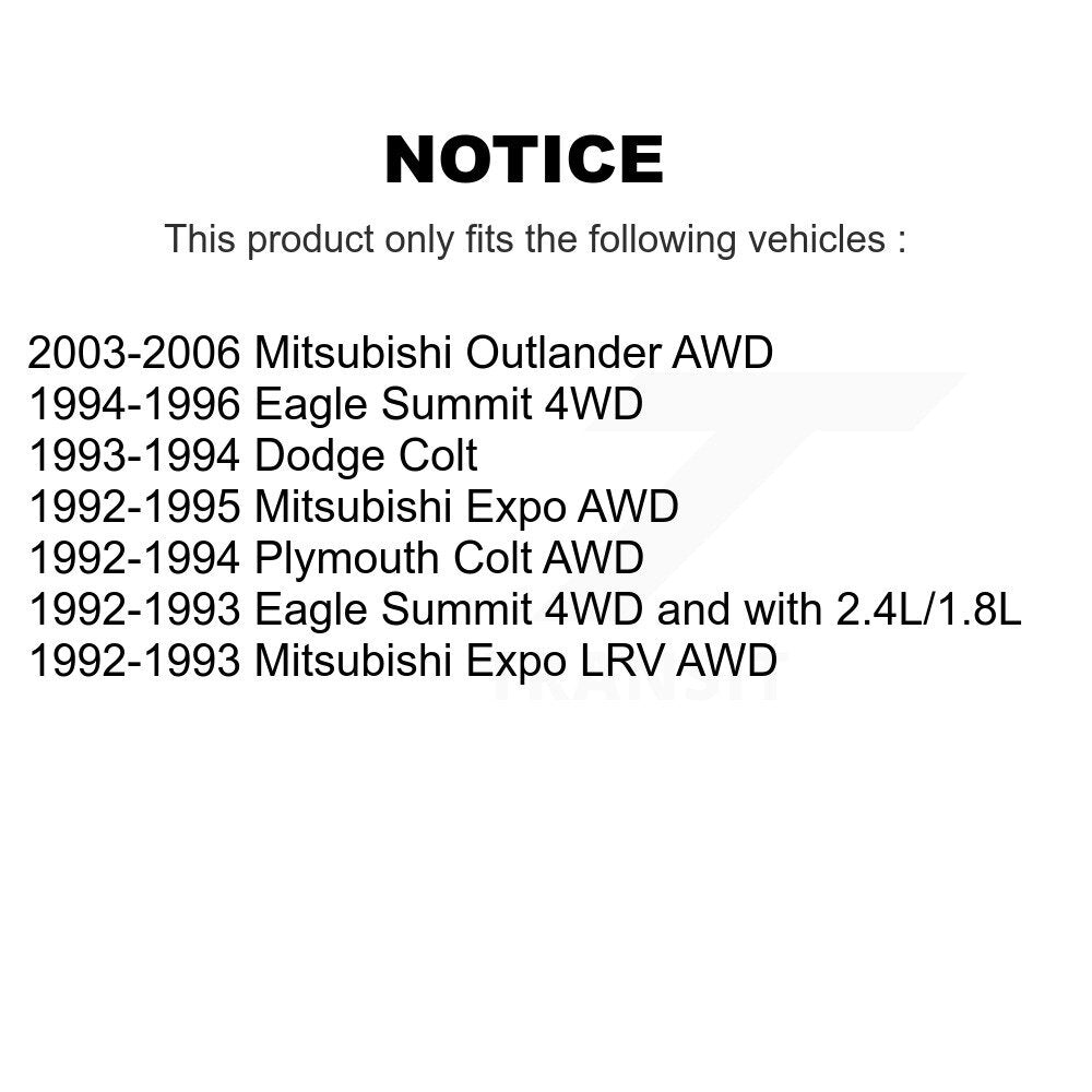 Rear Wheel Bearing 70-511013 For Mitsubishi Outlander Colt Plymouth Eagle Summit Dodge Expo LRV