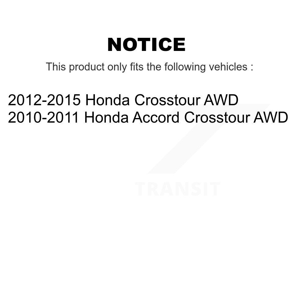 Rear Wheel Bearing Hub Assembly 70-512392 For Honda Accord Crosstour AWD