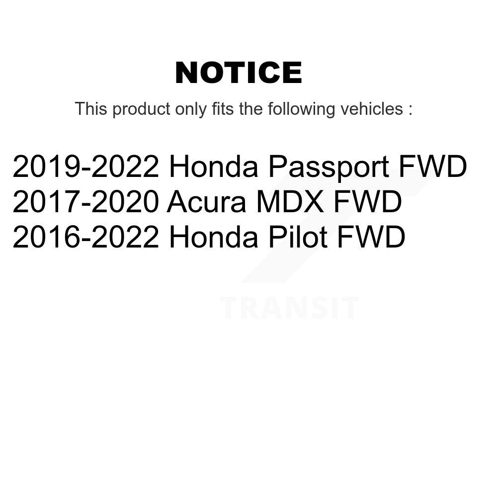 Rear Wheel Bearing Hub Assembly 70-512628 For Honda Pilot Acura MDX Passport FWD