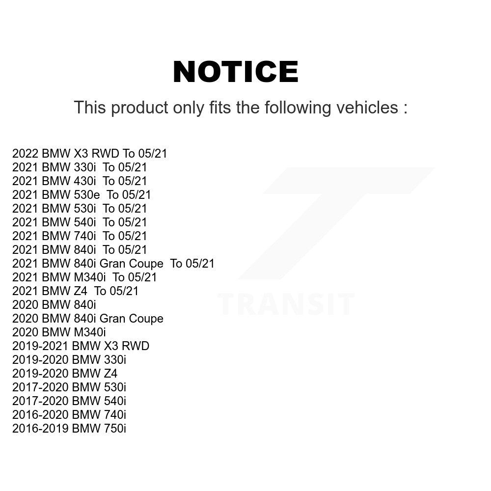Front Wheel Bearing Hub Assembly 70-513406 For BMW X3 Z4 430i 530i 740i 330i 540i 750i M340i 530e
