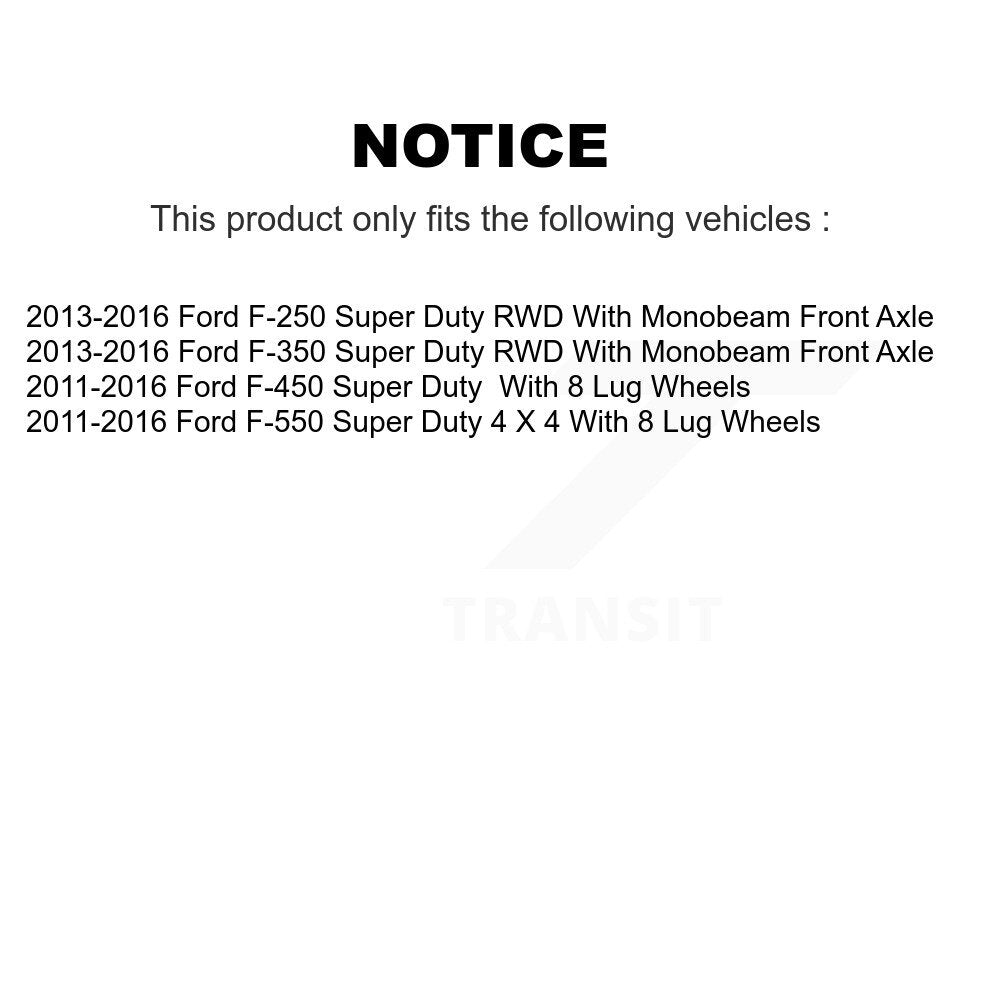 Front Wheel Bearing Hub Assembly 70-515134 For Ford F-350 Super Duty F-250 F-450 F-550