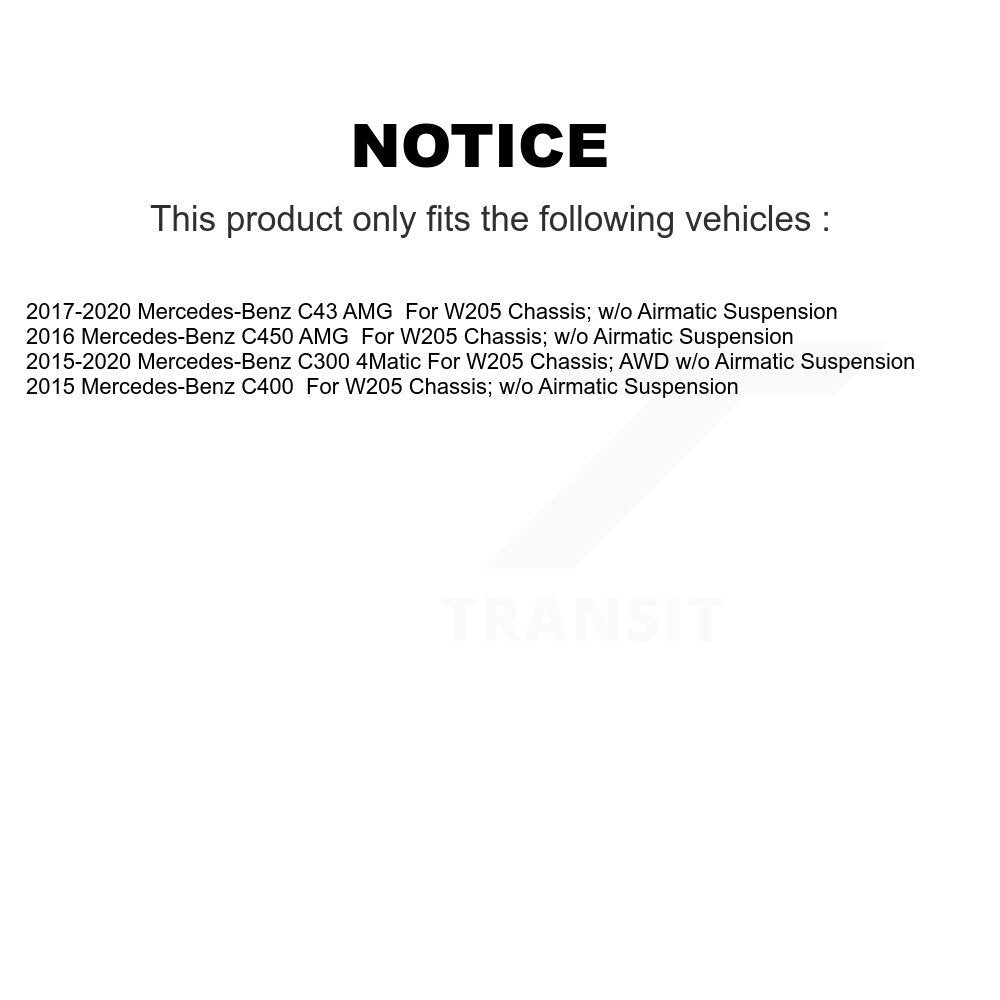 Front Left Suspension Strut Coil Spring Assembly For Mercedes-Benz C300 C43 AMG