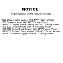 Charger l'image dans la galerie, Front Wheel Bearing &amp; Hub Assembly Pair For Dodge Grand Caravan Chrysler Town