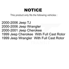 Load image into Gallery viewer, Front Wheel Bearing And Hub Assembly Pair For Jeep Wrangler Cherokee TJ
