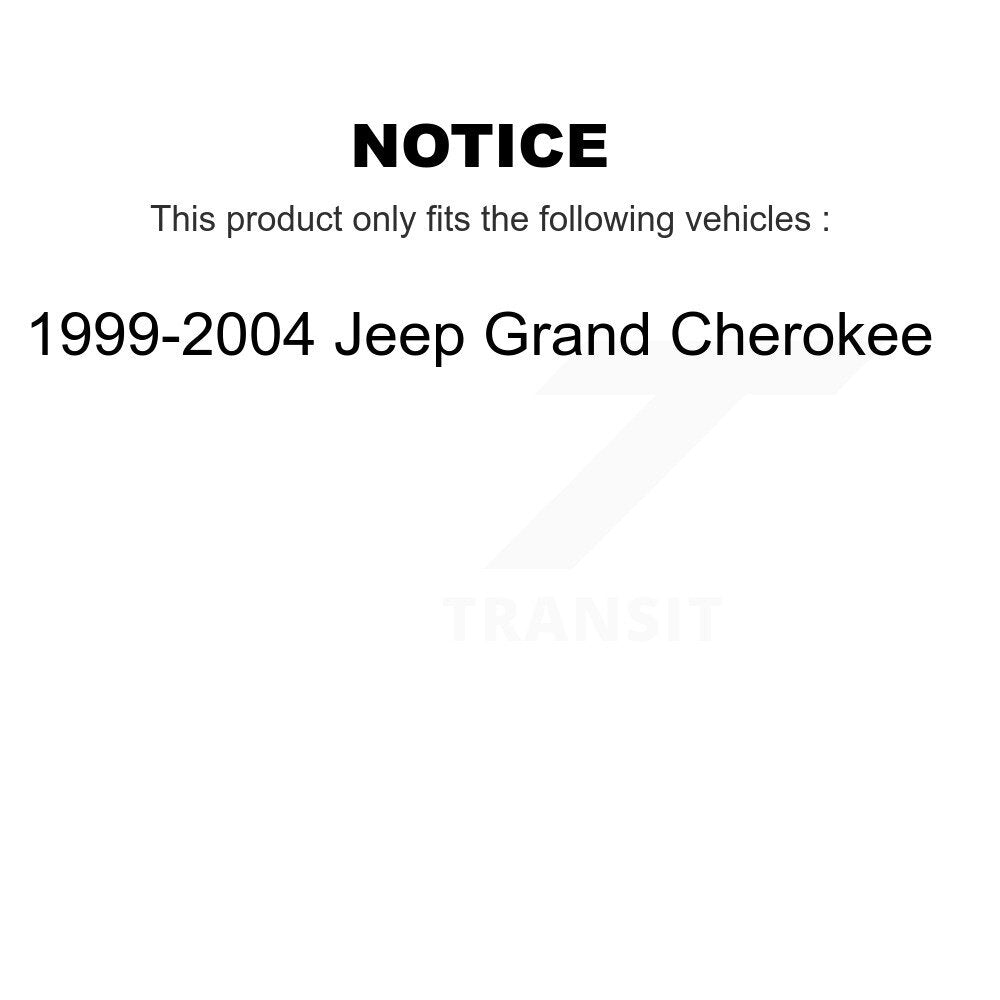 Front Wheel Bearing And Hub Assembly Pair For 1999-2004 Jeep Grand Cherokee