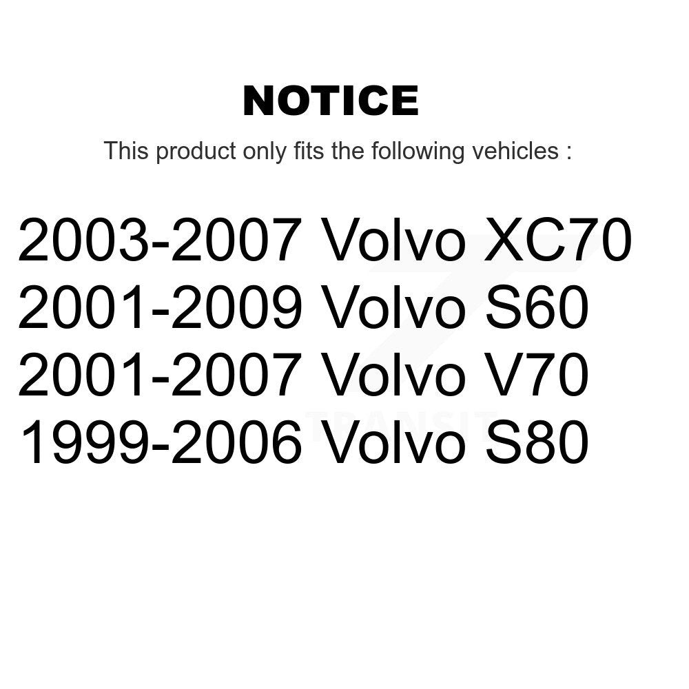 Front Wheel Bearing And Hub Assembly Pair For Volvo S60 V70 XC70 S80