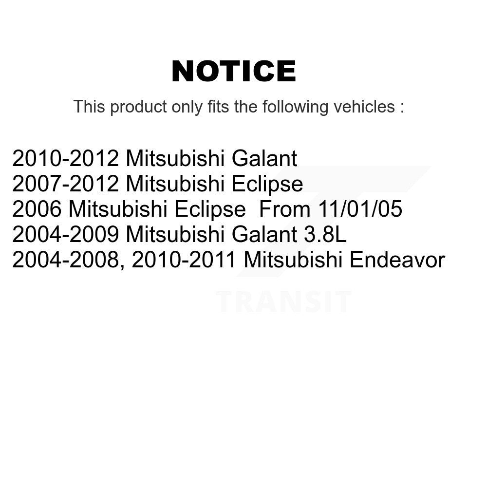 Front Wheel Bearing And Hub Assembly Pair For Mitsubishi Galant Eclipse Endeavor
