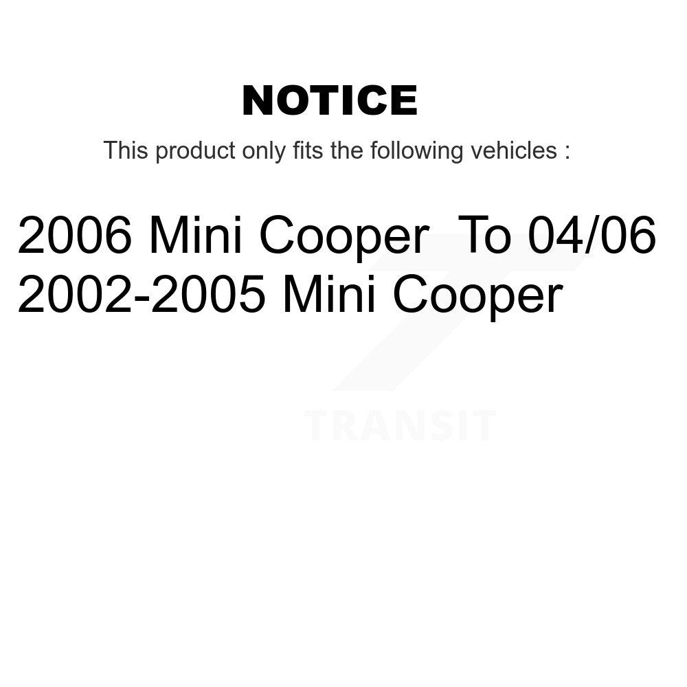 Front Wheel Bearing And Hub Assembly Pair For 2002-2006 Mini Cooper