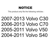 Load image into Gallery viewer, Front Wheel Bearing And Hub Assembly Pair For Volvo S40 C70 C30 V50