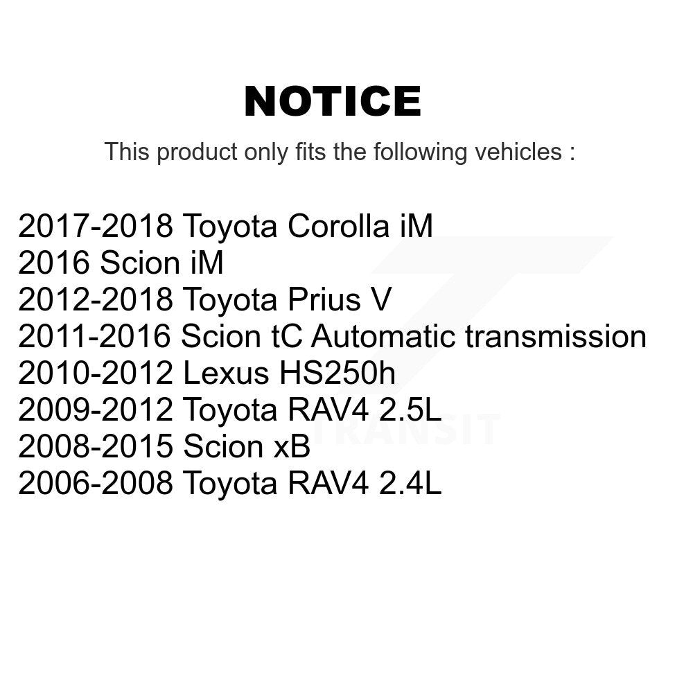 Front Wheel Bearing And Hub Assembly Pair For Toyota RAV4 Scion xB Prius V tC iM