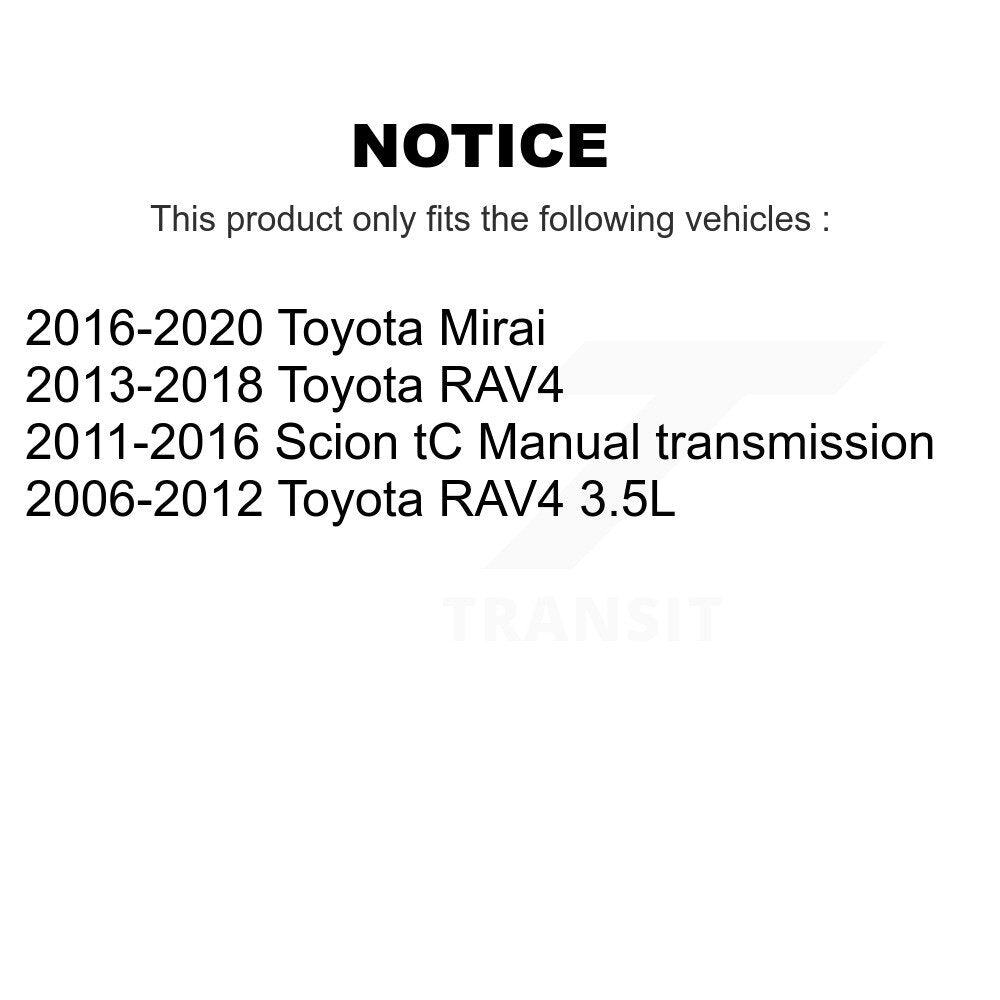 Front Wheel Bearing And Hub Assembly Pair For Toyota RAV4 Scion tC Mirai