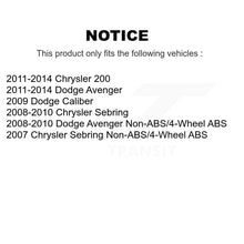 Load image into Gallery viewer, Front Wheel Bearing And Hub Assembly Pair For Chrysler Dodge Avenger 200 Sebring