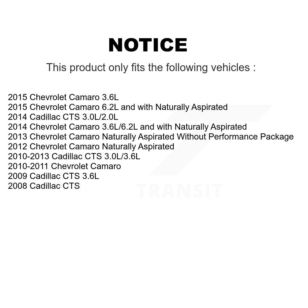 Front Wheel Bearing & Hub Assembly Pair For Chevrolet Camaro Cadillac CTS Impala