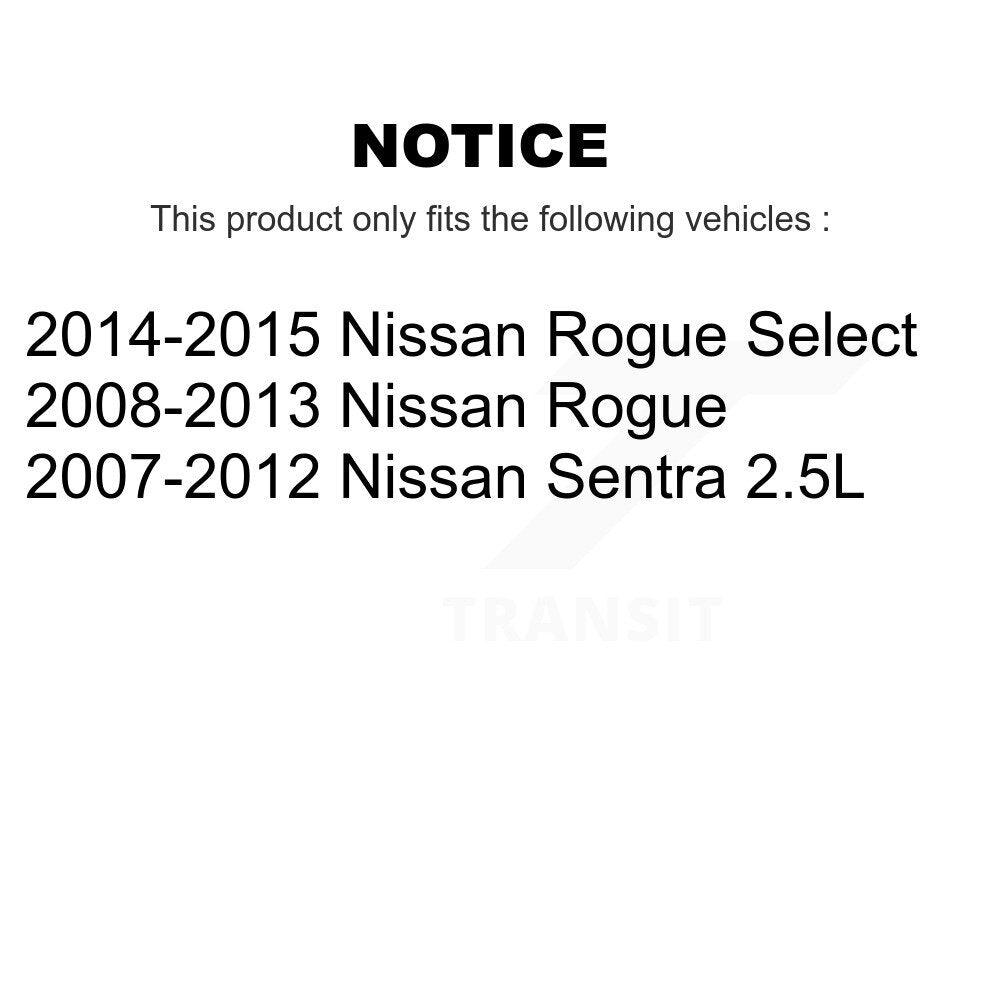 Front Wheel Bearing And Hub Assembly Pair For Nissan Rogue Sentra Select