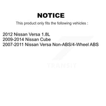 Load image into Gallery viewer, Front Wheel Bearing And Hub Assembly Pair For Nissan Versa