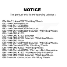 Load image into Gallery viewer, Front Wheel Bearing And Hub Assembly Pair For Chevrolet K1500 GMC K2500 Suburban