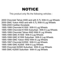 Load image into Gallery viewer, Front Wheel Bearing And Hub Assembly Pair For Chevrolet K1500 GMC Tahoe Suburban