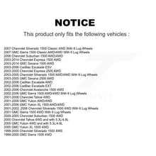 Load image into Gallery viewer, Front Wheel Bearing Hub Assembly Pair For Chevrolet Silverado 1500 GMC Tahoe XL