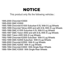 Load image into Gallery viewer, Front Wheel Bearing And Hub Assembly Pair For Chevrolet K1500 K2500 GMC K3500