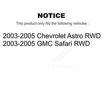 Load image into Gallery viewer, Front Wheel Bearing And Hub Assembly Pair For Chevrolet Astro GMC Safari RWD